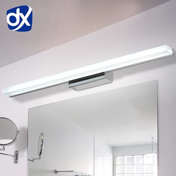 DX Længere LED Spejl Lys 0,4 M~1,5 M AC90-260V Moderne Kosmetiske Akryl Væg lampe Badeværelse Belysning Vandtæt Gratis Fragt