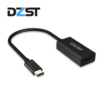 DZLST USB-C til HDMI Adapter 4K-60Hz Type C 3.1 Male to HDMI Female Kabel-Adapter Converter for Nye MacBook Chrome book DELL HP