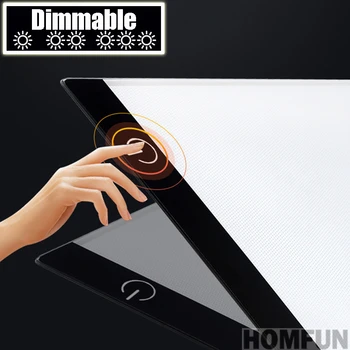 Dæmpbar ! Ultratynde A4 LED Lys Tablet Pad Gælder for EU/DK/AU/US/USB-Stik Diamant Broderi Diamant Maleri Cross Stitch Kits