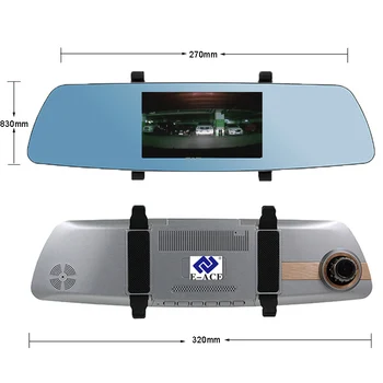 E-ACE 5-Tommer Touch-Skærm Bil Dvr Full HD 1080P Video-Optager Automatisk Registratoren Spejl bakkamera Night Vision Dash Cam Dvrs