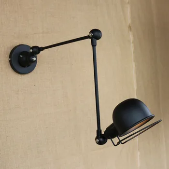 E14 vintage Jielde lampe black Metal-2 Arme Industrielle væg lampe i Loft-Stil væglampe