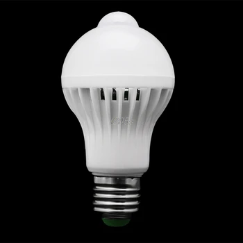 E27 5W/7W/9W LED PIR bevægelsesføler Auto Energibesparende Lampe Infrarød Pære T16 Drop skib
