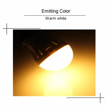 E27 Lampe Pære 3W 5W 7W Sound & Light Control Auto Sensor Stemme Afsløring Varm Hvid LED Spotlys 220V Lys Mode Værelses UW