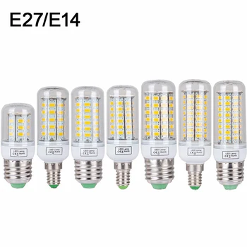E27 LED Lampe E14 LED Pære SMD5730 220V Majs Pære 24 36 48 56 69LEDs Lysekrone Lys LED-Lys Til boligindretning