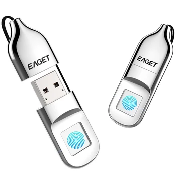 EAGET FU5 32GB 64G High-speed Anerkendelse Fingeraftryk Krypteret USB Flash Drev High tech Pen-Drev Sikkerhed Hukommelse USB-Stick