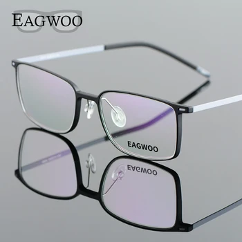 EAGWOO EMS Ren Titanium Briller Pige Mænd, som er Fyldt Rim Optisk Ramme Recept Forestilling Designet Nærsynethed Briller 890012