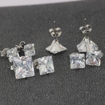 Earings Mode Smykker Berømte Mærke Østrigske Krystal Øreringe Til Kvinder Bijoux Engros Størrelse 10 mm,8 mm,6 mm,4 mm