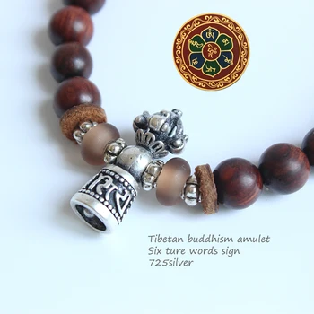 Eastisan Tibetansk Buddhisme Sanders Træ Mala Perler Kvinder&Mænd Beaded Armbånd OM Healing Smykker Håndlavede Armbånd Dropshipping