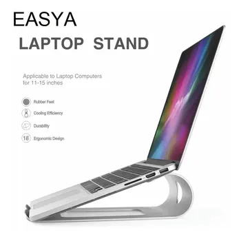 EASYA Bærbare Laptop Stand Aluminium Legering NoteBooks Holder Stand for iPad Macbook Air / Pro Metal, Beslag,