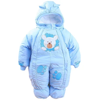 Efterår & Vinter Nyfødte Spædbarn Baby Tøj Fleece Animal Style Tøj Romper Baby Tøj, Bomuld-polstret Overalls CL0437