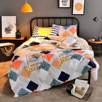 Efteråret bed 2018 Nye duvet cover sæt dinosaur strøelse sæt dynebetræk AB side seng sæt udskrivning flat sheet super-king-sengetøj