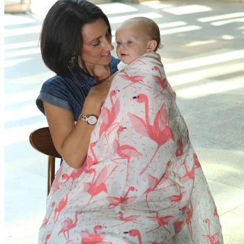 EGMAO BABY Økologisk Baby Swaddle Musselin Bambus-Bomuld Baby Tæppe Bleer Kuvert For Udledning Nyfødte, Wrap, Strøelse
