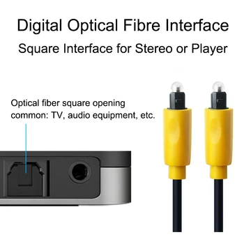 EGRINCY Optisk Fiber Audio Kabel i Høj Kvalitet Toslink Digital SPDIF Kabel-5m-10m 15m For Blu-ray, CD, DVD-Afspiller, PS3 Mini Disc AV