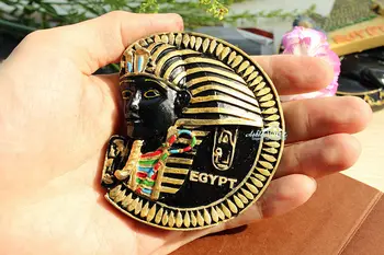 Egyptiske Farao Tutankhamon Rejser til Egypten Souvenir-3D Harpiks Køleskab Magnet GAVE