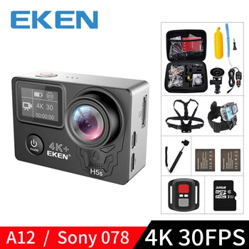 EKEN H5S Plus A12 4K Ultra 30FPS Wifi Action Kamera 30M vandtæt 1080p gå EIS billedstabilisering Ambarella 12MP pro sport cam