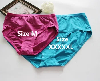 Ekstra Stort Plus Størrelse S-4XL (36/38-60/62) Ultra-store størrelse Kvinder Elastan Bomuld Trusse Sexet Undertøj, Trusser Trusser, Shorts H204