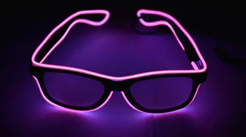 EL briller EL Wire Mode Neon LED-Lys Op Shutter-Formet Skær Rave Kostume Party DJ Lyse Solbriller
