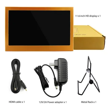 Elecrow 11.6 Tommer LCD-Skærm, 1920x1080 HDMI PS3 PS4WiiU Xbox360 Skærm for Raspberry Pi 3 B 2B B+ Windows 7 8 10