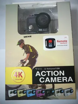 ELECTSHONG WIFI 4k Ultra HD Action videokamera Dual Screen Remote Videokamera DV selfie Digital Video Kamera 30m vandtæt