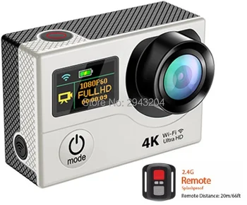 ELECTSHONG WIFI 4k Ultra HD Action videokamera Dual Screen Remote Videokamera DV selfie Digital Video Kamera 30m vandtæt