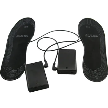 Elektrisk Muldyr Træsko sko efter størrelsen 38-46 EVA Materiale Opvarmning Fleksibel Black Gå opvarmet indlægssåler
