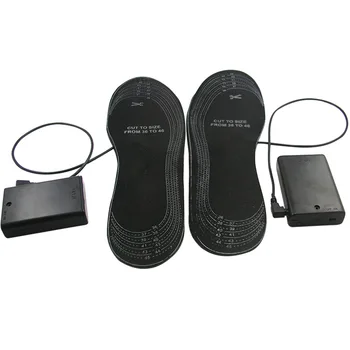 Elektrisk Muldyr Træsko sko efter størrelsen 38-46 EVA Materiale Opvarmning Fleksibel Black Gå opvarmet indlægssåler