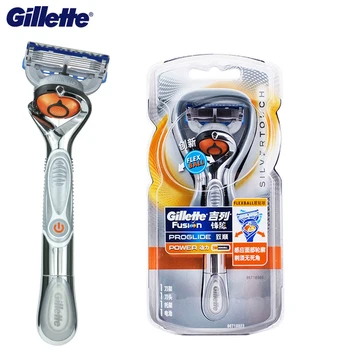Elektrisk Shaver Gillette Fusion Power Barbermaskiner Mænd Elektrisk Barbermaskine 1 holder Med 1 Klinger Ægte Sikkerhed Barbermaskiner