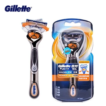 Elektrisk Shaver Gillette Fusion Power Barbermaskiner Mænd Elektrisk Barbermaskine 1 holder Med 1 Klinger Ægte Sikkerhed Barbermaskiner