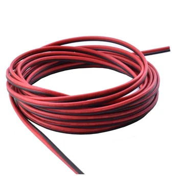 Elektronisk Kabel-2 pin 4 pin UL2468 20AWG 2/4*0,5 mm Sort / Rød / RGB fladskærms båndkabel 300V til 3528 5050 LED Strip Lights