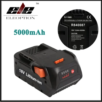 Eleoption 18V 5000mAh Høj kapacitets Li-ion Batteri Til RIDGID R840083 CS0921 R84008 AC840084 L1830R