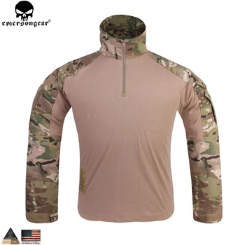 EMERSONGEAR G3 Bekæmpe T-shirt Militære BDU Hær Airsoft Taktisk Gear Paintball Jagt Shirt Skov Multicam-Wolf Grå