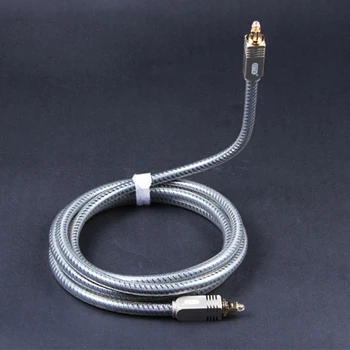 EMK digitale optiske kabel-Toslink-Kabel SPDIF Optisk Lyd Kabel med OD8.0 flettet jakke 2m 3m 5m 8m 10m for DVD-Xbox højttaler