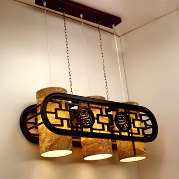 EMS-GRATIS FRAGT Kinesisk stil klassiske lamper restaurant lampe vedhæng lys fåreskind lampe bar Pendel lamper