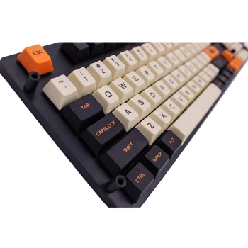 Engelsk/koreansk Version Stor Carbon 169/124 Centrale PBT-Dye-Sublimeret Keycap Cherry Oprindelige Højde Keycap for Mekanisk Tastatur
