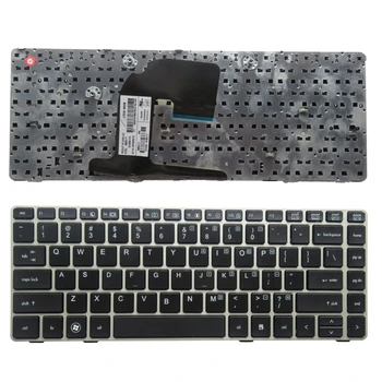 Engelsk laptop tastatur TIL HP 8460P 8460W 6460B 6460 8470 8470B 8470P 8470 6470 OS med sølv ramme
