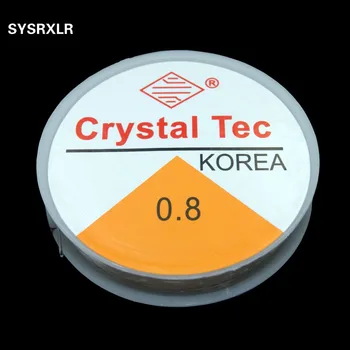 Engros-0.6 0.7 0.8 MM Krystal Perler Strække Ledningen Elastisk Line Gennemsigtig Hvid Klart Runde Perlebesat DIY Smykker at Gøre