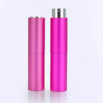 Engros-100 stk/Masse 8ML Mini Bærbare Genopfyldning Aluminium Parfume Flaske Med Sprøjte Tom Parfum glasrør For Rejsende