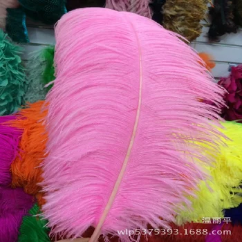 Engros!10stk/masse strudsefjer 55-60cm/22-24inch pink farve struds plumages temaet til bryllup dekoration forestillinger
