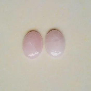 Engros 12pcs/masse 25x18mm Naturlige Pulver sten Oval CAB CABOCHONSLEBEN pink krystal dråbeformet sten perler Gratis fragt