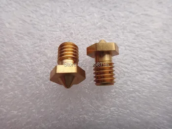 Engros 5pcs/masse 3D-Printer Dyse Full Metal M6 gevind Dyse 0,2 mm/0,3 mm/0,4 mm Til 1,75 mm DIY Reprap Makerbot