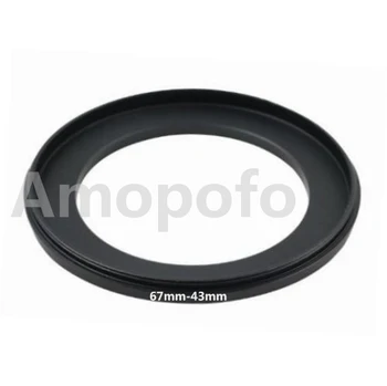 Engros-67mm-43mm Step-Down Metal linse filter Adapter Ring/67 mm Linse til 43 mm UV CPL ND Tilbehør