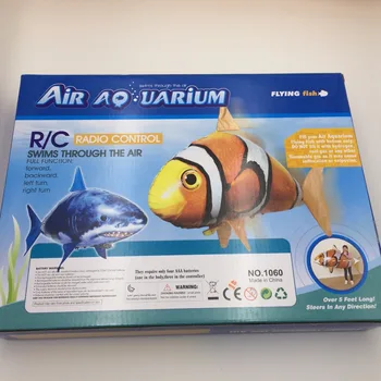Engros - Air, der flyver fisk formet Aluminium ballon i høj kvalitet;konfiguration af fjernbetjeningen