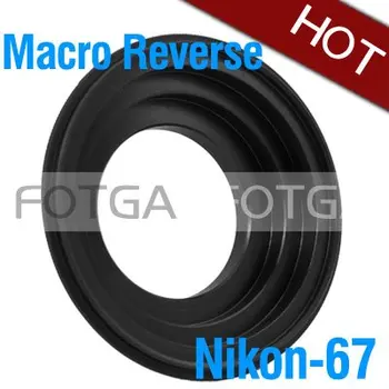 Engros Fotga 67 mm Makro Omvendt Adapter Ring For NIKON D700 D300 D200 D3000 D80, D90 D5000, D3100 D7000 kamerahus