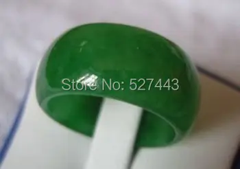 Engros GRATIS SHIPP >Smykker green stone ring (#7,#8)