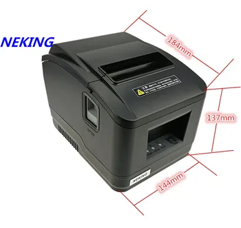 Engros helt nye Høj kvalitet pos-printer 80mm modtagelsen Lille billet stregkode printer automatisk skæremaskine printer