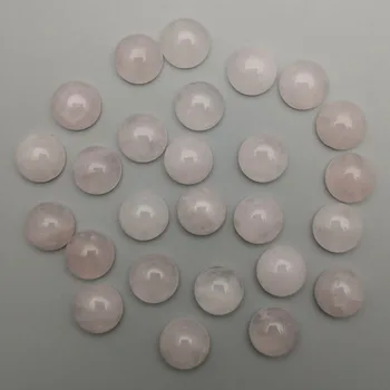 Engros mode 12MM blandet natursten runde Perler af høj kvalitet, charme cabochonslebet cab sten DIY perler 50stk/masse Gratis fragt