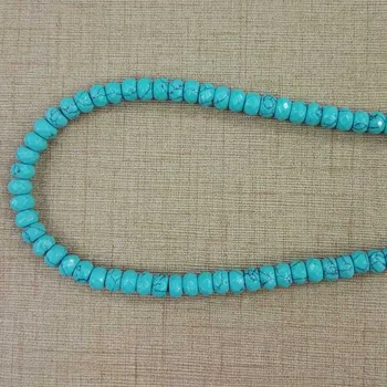 Engros natursten Perle calaite sten løse Perler 5x8mm abacus perler Nugget God Kvalitet 150pcs for smykker tilbehør