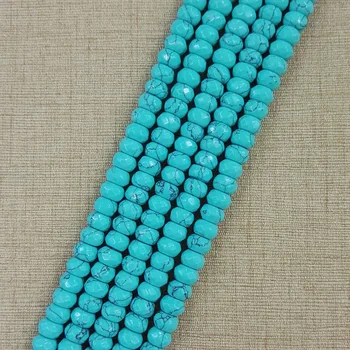 Engros natursten Perle calaite sten løse Perler 5x8mm abacus perler Nugget God Kvalitet 150pcs for smykker tilbehør
