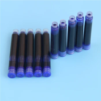 Engros-Pris 10STK Disponibel Blue Fountain Pen Blæk Patron Refill Længde Fountain Pen Blæk Patron Refill