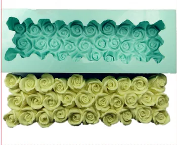 Engros smuk rose blomster og svanen design silikone toast sæbe skimmelsvamp skimmelsvampe silica gel-sæbe forme